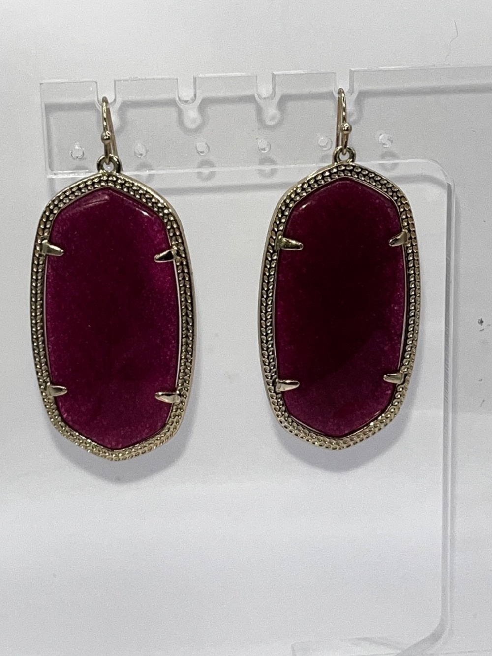 Kendra Scott Ella Pink Agate RETIRED earrings